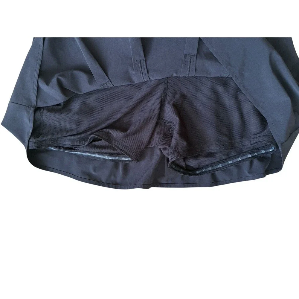 ATHLETA Black Tennis Skort Pleated Built in Mesh Shorts Pocket Size XS 983366